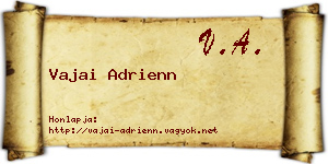 Vajai Adrienn névjegykártya