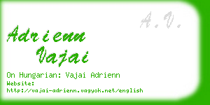 adrienn vajai business card